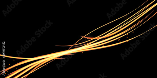 Photos Gold light painting photography, long exposure photo of metallic fairy lights ag