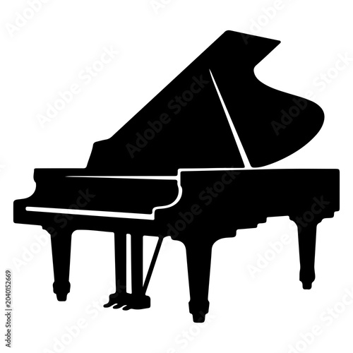 High-Contrast Vector Series – Elegant Black & White Silhouettes of Classic Instruments
