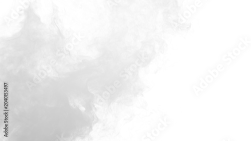 Tableau sur toile Abstract full frame white smoke motion with elegant dynamic stream texture and d