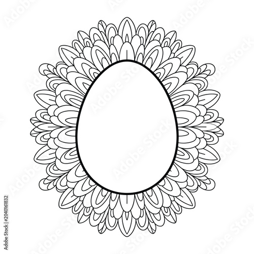 Detailed floral wreath vector illustration with leaves and petals isolated on white background, Vector
