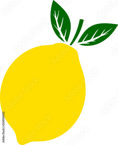 Foto Fresh lemon icon vector illustrations