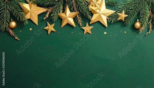 christmas background with golden balls