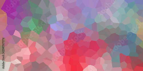 Abstract geometric mosaic pattern with soft pastel pink purple blue green and grey polygons background