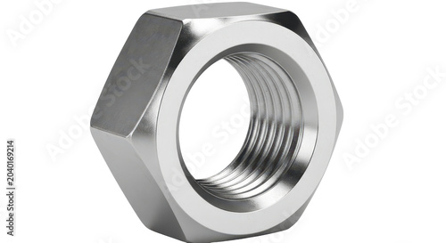 metal nut isolated on white background