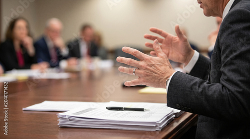 Parliamentary committee meeting with lawmakers discussing policy and legislative agenda