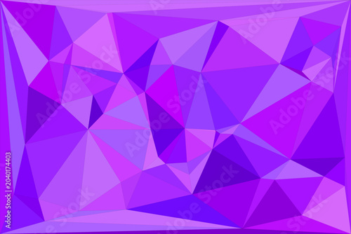 Polygonal geometric background in shades of bright violet and pink for modern aesthetics.