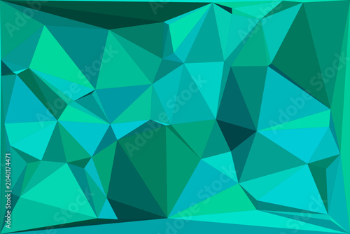 Teal geometric abstract background pattern with triangular shapes and refreshing cool hue.
