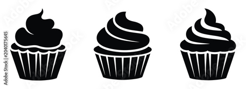 Konstfotografi Cupcake Silhouettes
