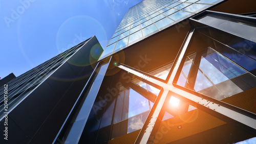 Canvastavla Steel and glass