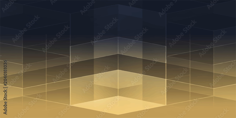 Obraz premium Abstract Blue 3D Square Pattern Background Design