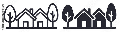 Photos Outlined and solid raised hands icons set in black and white representing voting
