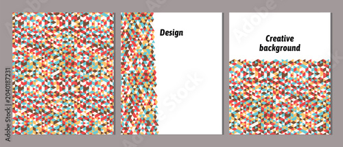 Bild auf Leinwand Set of vector cover notebook design