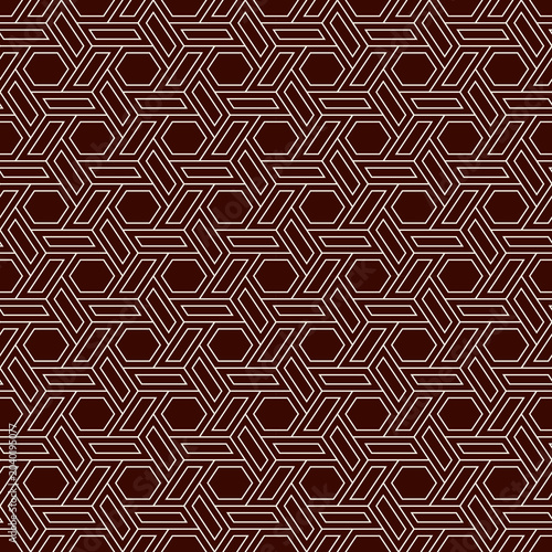 Schilderij op canvas Hexagonal seamless pattern
