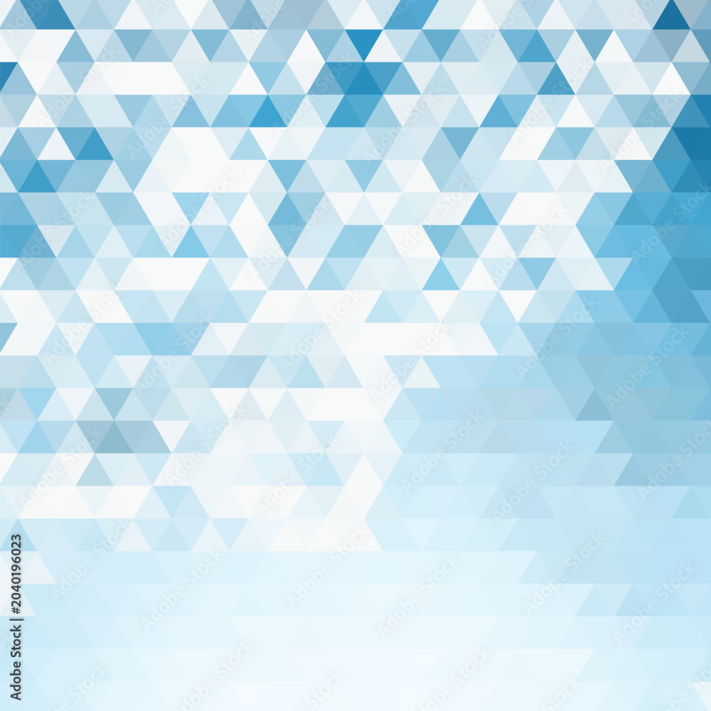 Obraz premium Colorful blue color geometric rumpled triangular low poly style gradient illustration graphic background. Polygonal design for your business. Vector illustration eps 10.