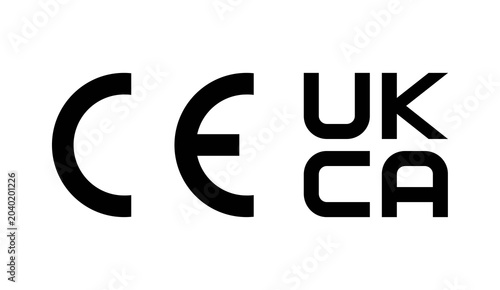 Canvastavla CE & UKCA MARKS VECTOR