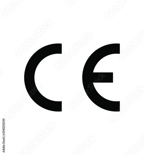 Quadro em tela CE logo vector.