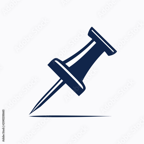 Dark Blue Pushpin Icon