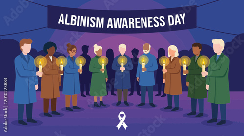 Fotografie Albinism Awareness Day Candle Light Vigil Ceremony