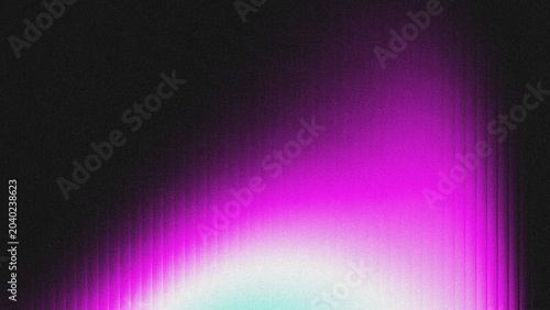 Foto Abstract grainy gradient background with vertical grooves, shifting from black to purple and teal