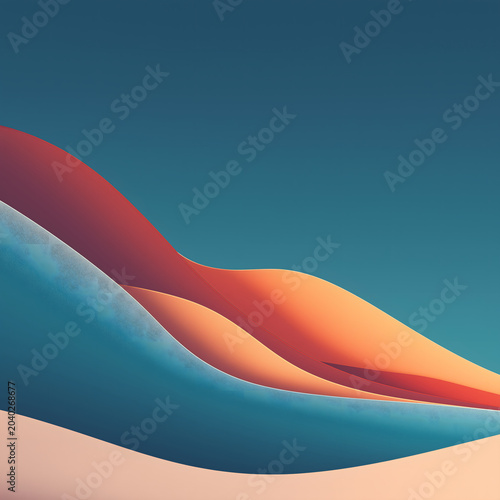 Digital Wave minimal wallpaper, abstract wave background