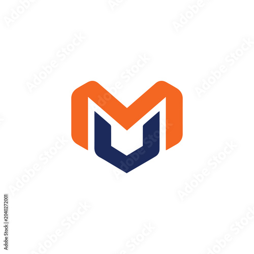 Logo Letter MU Simple Minimaalist