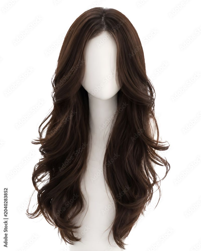 Fototapeta premium Long Wavy Wig