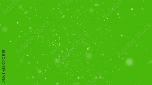 floating particles animation, glowing dust overlay, abstract particle effect, bokeh lights, green screen background