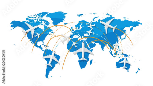 Connecting every corner of the globe through a seamless network of international flight routes.