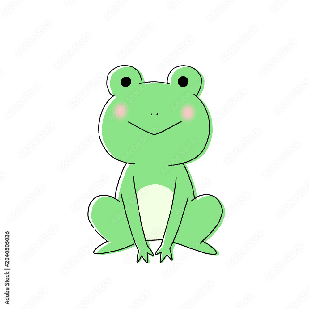 Fototapeta premium カエルのイラスト