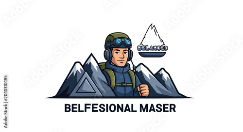 Фотография Professional man in ski gear.