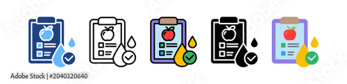 Nutrition Plan multiple icon