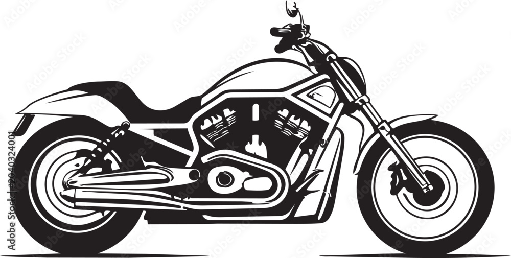 Foto american motorcycle vector,