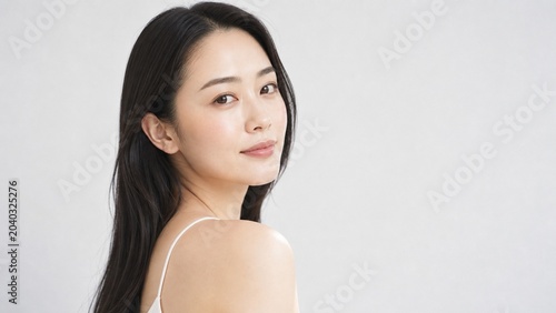 Japanese Woman With Clean Beauty Routine