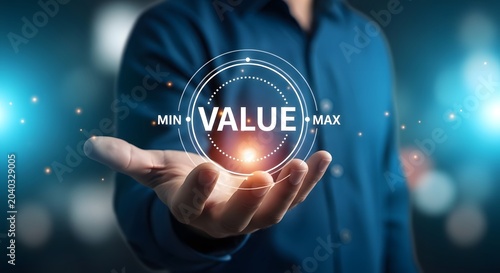 Obraz na płótnie Unlocking business value maximizing min max potential