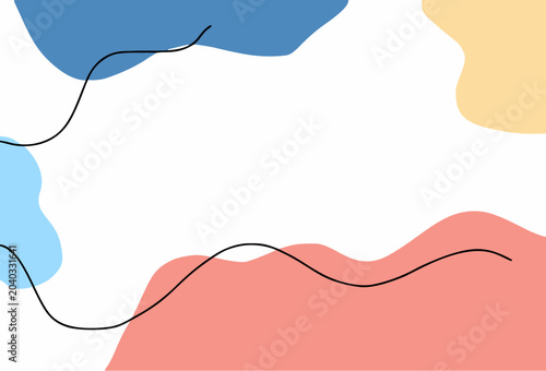 Abstract background illustration with bright soft colors simple to use.