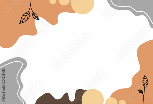 Abstract background illustration soft colors cozy autumn theme.