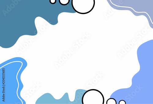 Simple abstract background illustration with bright soft aqua blue theme vector.