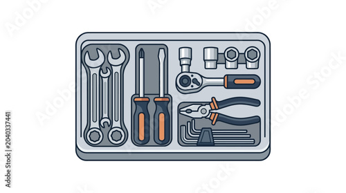 Collection of various hand tools.