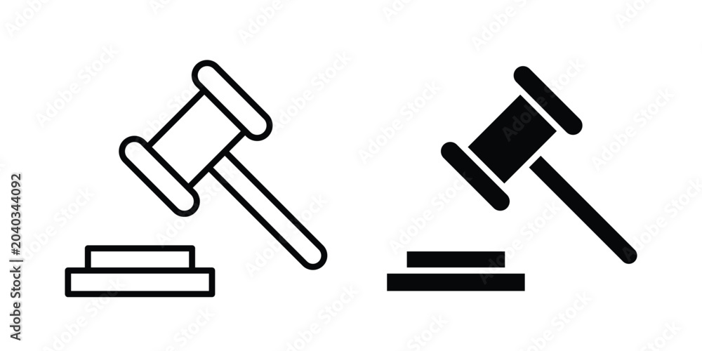 Φωτογραφία Auction icon vector. pictogram illustration on white background.