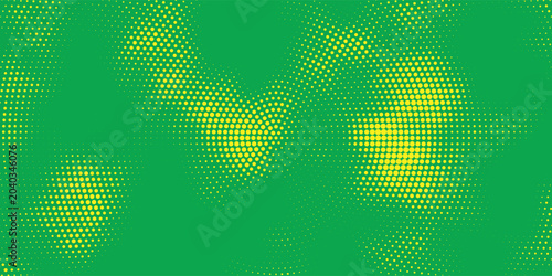 Photos Contemporary halftone dot texture with yellow and green gradients, ideal for advertising, social media, posters, and multipurpose design applications