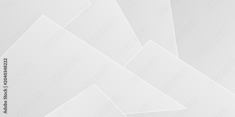 Fototapeta premium Abstract White Geometric Background with Diagonal Lines. Minimal abstract background in white and light gray tones with geometric diagonal lines and subtle gradient effects.