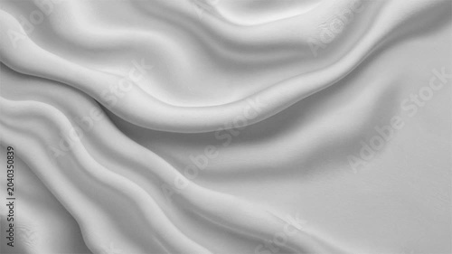 Abstract Light Reflective Ripples on White Surface Milky Water Waves Flow Smooth Satin Crumples V 02