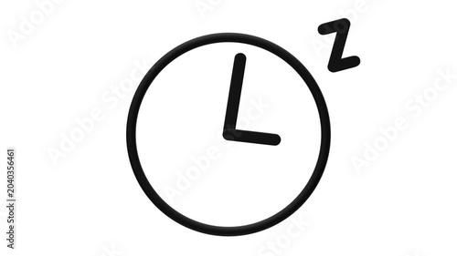 Sleep Zzz Clock - Black