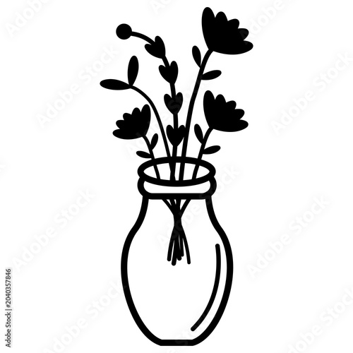 vase with flowers