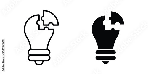 Schilderij op canvas Problem solving icon vector