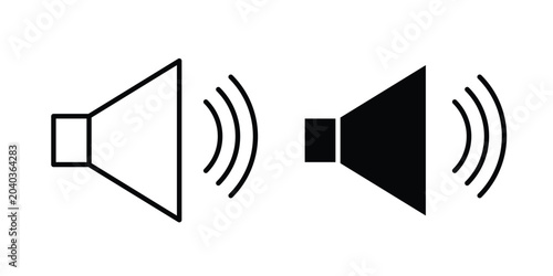 Bild auf Leinwand Sound volume icon vector