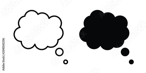 Foto Thought bubble icon vector