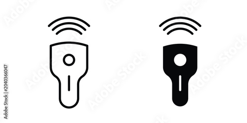 Ultrasound icon vector. pictogram illustration on white background.