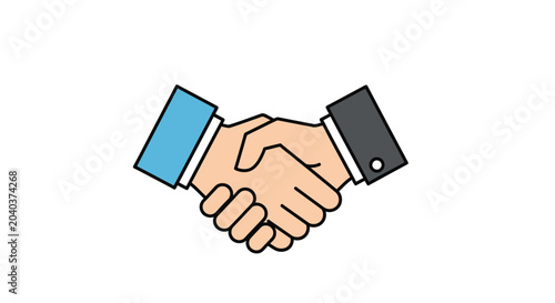 Business Partnership Handshake Icon