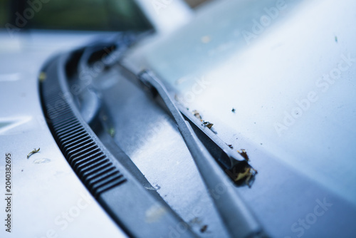 Картината върху платно the car is a bit dirty and the glass is dirty